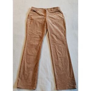 CHAPS Corduroy Pants Womens 12 Light Brown Straight Leg Super Soft
